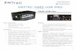 ENTTEC DMX USB PRO - Pangolin Laser Systems - …pangolin.com/_Files/Enttec_DMX_USB_Pro_Manual_EN.pdf · Quick Start Manual MANUAL-USBPRO (Rev A) ... • Full 512 DMX channel universe