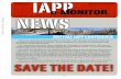 IAPP NEWS · 2011 FALL IAPP CONFERENCE NEWS There is a correction to the information on the 2011 IAPP October conference that was ... tally rotating on a Nodal Ninja VR head next