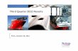 Technip : Third Quarter 2012 Results · 2 Safe Harbor his presentation contains both historical and forward-looking statements. These forward-looking statements are not based on historical