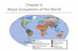 Chapter 6 Major Ecosystems of the World - Roslyn High Schooldpt.roslynschools.org/.../Chapter06MajorEcosystemsoftheWorld.pdf · Major Ecosystems of the World . I. Earth’s Major