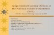 Supplemental Funding Options at the National Science ...09/Poats IUCRCJan09.pdf · Supplemental Funding Options at the National Science Foundation (NSF) I/UCRC Annual Meeting-January