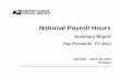 National Payroll Hours - Postal Regulatory Commission · The first 4 pages reflect the following: Page A - Hours and Dollars for all USPS Employees Page B - Hours and Dollars for