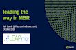 leading the way in MBR · Advantages of MBR Technology vs. CAS 4 I. 5 membrane bioreactor technology 5 I. MBR acceptance and adoption growth Installed capacity growing exponentially