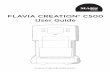 FLAVIA CREATION® C500 User Guide - Office Coffee Solutions · 4 ENG SETTING UP YOUR BREWER SWITCHING ON 1. Plug your FLAVIA® barista in 2. Switch on using ON/OFF switch at back