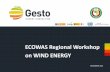 ECOWAS Regional Workshop on WIND ENERGY - ECREEE · project on their New Hydro Power Plants plan info (September 2010): The Carvão-Ribeira PSP will be located on the Távora river.
