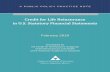 Credit for Life Reinsurance in U.S. Statutory Financial ... · Actuarial Guideline XXXVIII: Application of the Valuation of Life Insurance Policies Model Regulation, NAIC, 2012. (AG