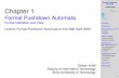 Formal Pushdown Automata Dušan Koláˇr Chapter 1 - UVateodoro/valladolid-beamer-version.pdf · Formal Pushdown Automata Dušan Koláˇr Overview Introduction Formal Deﬁnition