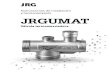Instrucciones de instalación y funcionamiento JRGUMAT · Tolerancia del punto de ajuste ±2K Caudal V ... 2 Control deslizante regulador, bronce 3 Tornillo de ajuste, latón 4 Asiento
