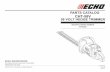 PARTS CATALOG CHT-58V 58 VOLT HEDGE TRIMMER 107945001... · ECHO 58 VOLT HEDGE TRIMMER ITEM NUMBER CHT-58V 3 PARTS LIST The model number will be found on a label attached to the motor