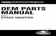OEM PARTS MANUAL - Subaru Industrial Power · ey45v for snapper contents 1. crankcase group 2. crankshaft, piston group 3. intake, exhaust group 4. governor, operation group (spec.no.ey450vs