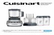 AND RECIPE BOOKLET - cuisinart.com · with the Cuisinart® BFP-650 blender. Do not use with any other manufacturer’s blender base. This appliance is intended for household use only.