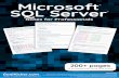 Microsoft SQL Server Notes for Professionals - goalkicker.com · Microsoft SQL Server Microsoft Notes for Professionals ® SQL Server ® Notes for Professionals GoalKicker.com Free