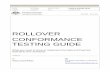 ROLLOVER CONFORMANCE TESTING GUIDE · 2.4 fund validation service (fvs) ... unclassified rollover conformance testing guide unclassified ato- ato- unclassified rollover conformance