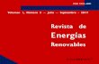 Renovables - ECORFAN · Revista de Energías Renovables, Volumen 1, Número 2, de Julio a Septiembre 2017, es una revista editada trimestralmente por ECORFAN-Perú.