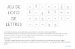 LETTRES v w x y z - jt44.free.frjt44.free.fr/jkl/loto-lettres-cursives.pdf · Consolider les numéros et les planches, en les collant sur du carton et en les plastifiant. Il est possible