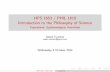 HPS 1653 / PHIL 1610 Introduction to the Philosophy of ...· HPS 1653 / PHIL 1610 Introduction to