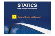 STATICS - web.itu.edu.trustunda1/course/restlectures.pdf · Center of Gravity and Center of Mass for a System of Particles Center of Gravity • Locates the resultant weight of a