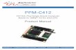 Product Manual - Embedded Systems, Embedded Computers ... · Product Manual . PPM-C412 ... 4 Features ... • Dual display max. resolution up to ...