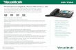 Yealink SIP-T29G Datasheet - lanubesota.mx · > Call hold, mute, DND > One-touch speed dial, hotline > Call forward, call waiting, call transfer > Group listening, SMS, emergency