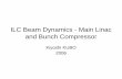 ILC Beam Dynamics - Main Linac and Bunch Compressoracc · ILC Beam Dynamics - Main Linac and Bunch Compressor Kiyoshi KUBO 2006. ILC Main Linac Beam Dynamics • Introduction ...