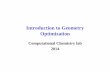 Introduction to GeometryIntroduction to Geometry Optimizationephraim/GeomOpt.pdf · Introduction to GeometryIntroduction to Geometry Optimization ... H N H H 3N- 6 parametf Nters