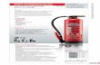 Tragbare Feuerlöscher - GLORIA Startseite · Tragbare Feuerlöscher Text P 6 Technische Daten Die Marke für mehr Sicherheit Überreicht durch: Pulver-Aufladefeuerlöscher Pulver
