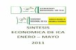 SINTESIS ECONOMICA DE ICA ENERO MAYO 2011 · PRODUCCION DE PRINCIPALES PRODUCTOS AGRICOLAS TM ... para contrarrestar la alta propensión al ataque de plagas. Icatom, produce pasta