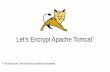 Let’s Encrypt Apache Tomcatpeople.apache.org/~schultz/ApacheCon NA 2017/Let's Encrypt Apache... · Apache Tomcat Java Web Application Server Implements J2EE API Specifications –