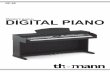 Owner's manual • Thomann • Digital Piano • DP-85 · The piano is an user friendly piano with a fabulous sound quality and advanced features such as style recording and self-learning.