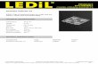 PRODUCT DATASHEET - ledil.com · PRODUCT DATASHEET C16280_STRADA-2X2CSP-T3 STRADA-2X2CSP-T3 IESNA Type III (medium) beam for roads that are equal or wider than mounting height. TECHNICAL