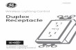 Wireless Lighting Control Duplex Receptacle - Z-Wave Products · Wireless Lighting Control Duplex Receptacle 45605 Z-Wave® Certiﬁed Wireless Lighting Control