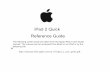 iPad 2 Quick Reference Guide - Duplin County Schools · iPad 2 Quick Reference Guide ... manual. The manual can be accessed from iBook on an iPad or by the ... 19b g ancp 9? g uocs