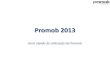 Promob 2013promob.com/download/files/Guia_utilizacao_2013.pdf · Promob 2013 Guia rápido de utilização do Promob . Guia rápido de utilização do Promob O guia rápido de utilização
