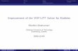 Improvement of the VOF-LPT Solver for Bubbleshani/kurser/OS_CFD_2016/EbrahimGhahramani/... · Introduction Theory Solver Sample Problem Improvement of the VOF-LPT Solver for Bubbles