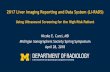 2017 Liver Imaging Reporting and Data System (LI-RADS) · 2017 Liver Imaging Reporting and Data System (LI-RADS) Using Ultrasound Screening for the High Risk Patient Nicole E. Curci,