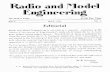 Rudio and °Udell Em ,, ineerin - americanradiohistory.com · Rudio and °Udell Em ,, ineerin 10 cents a Copy - - $1.00 Per Year Vol. I MAY, 1921 No. l Editorial Radio and Model Engineering