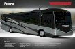 Forza - Winnebago · Forza WinnebagoInd.com Galley Preparing meals and snacks is a joy with ample preparation space and high-end galley features. Popular amenities include a three-burner