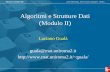 Algoritmi e Strutture Dati (Modulo II) - Dipartimento di ...guala/01_grafi_2015.pdf · Algoritmi e strutture dati Camil Demetrescu, ... Algoritmi e Strutture dati (sec. ed.) McGraw-Hill
