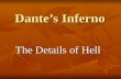Dante’s Inferno · PPT file · Web view2015-02-20 · Dante’s Inferno The Details of Hell Dante Alighieri Excommunicated from the Roman Catholic Church. Exiled from his home,