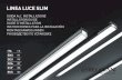 I.M. Linea Luce Slim 1.95391 - Reggiani Illuminazione · Gli apparecchi della famiglia LINEA LUCE SLIM si suddividono in 3 categorie: incasso, da superﬁ cie e da sospensione. ...