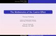 The Mathematics of the Casimir Effect - maths.qmul.ac.uktp/talks/casimir.pdf · The Mathematics of the Casimir E ect Thomas Prellberg School of Mathematical Sciences Queen Mary, University