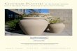Chandler Planters by The Chandler Company 2 C Planters by The Chandler... · C CHANDLER PLANTERS by The Chandler Company Custom Fiberglass Planters, Waterproof Liners & Site Furnishings
