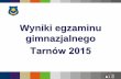 Tarnów 2015 - EduNetedunet.tarnow.pl/res/.../wyniki_egzaminu_gimnazjalnego_2015_ep.pdf · egzamin gimnazjalny uplasował szkołę na II miejscu w Małopolsce pod względem liczby