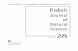 Journal of Natural - wydawnictwo.uwm.edu.plwydawnictwo.uwm.edu.pl/uploads/documents/czytelnia/natural_science/... · 1 PUBLISHER UWM UNIVERSITY OF WARMIA AND MAZURY IN OLSZTYN Polish