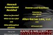 Hancock Amendment Answers and Questions Revisited · the Unabomber, Adam West-era Batman, and Groucho Marx. Point Break (Reagan, Carter, Nixon and LBJ) You be the Judge!! Apply the