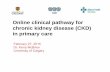 Online clinical pathway for chronic kidney disease (CKD ... · Online clinical pathway for chronic kidney disease (CKD) in primary care. ... • Diabetes Mellitus • Family hx of