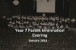 Year 7 Parent Informaon Evening - Plymstock Schoolplymstockschool.org.uk/wp-content/uploads/2016/01/Year-7-Parent... · Year 7 Parent Informaon Evening 2016 AIMS: ... Pathway Booklets