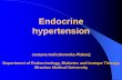Endocrine hypertension - wlkp.umed.wroc.pl1).pdf · Endocrine Hypertension - states in which hormonal derangements result in clinically significant hypertension: 1. diseases of adrenal