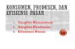 Surplus Konsumen Surplus Produsen Efisiensi Pasaradydaryanto.staff.gunadarma.ac.id/.../5.+konsumen-produsen-dan... · SURPLUS KONSUMEN DAN SURPLUS PRODUSEN ADALAH PERANGKAT DASAR