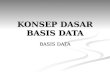 KONSEP DASAR BASIS DATA - informatika.unsyiah.ac.idinformatika.unsyiah.ac.id/viska/basisdata/Bab 1 - KONSEP DASAR... · PPT file · Web viewTIU Memahami konsep ... Basis data Basis